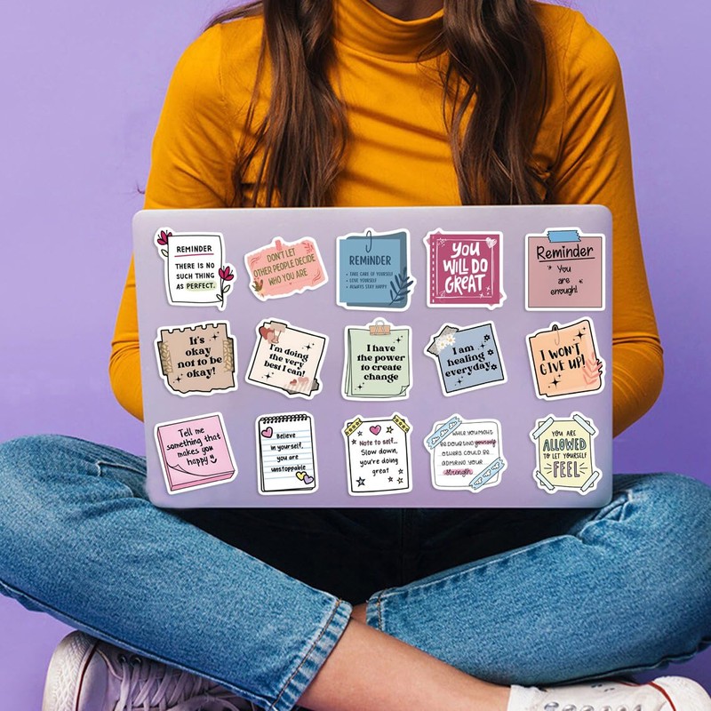 100Pcs Inspirational Stickers,Positive Affirmation Stickers for Teens Students Teachers Women