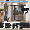 51" Extra Tall Pet Gate with Cat Door, 32-34" Wide