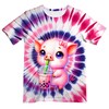 UGTEWXU Kids Pink Purple Tie Dye Shirt for Girls Boys