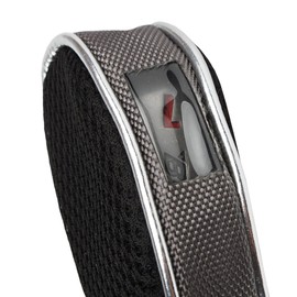 Andux Mesh Golf Iron Club Head Covers with Clear Window 10pack (Black/grey)