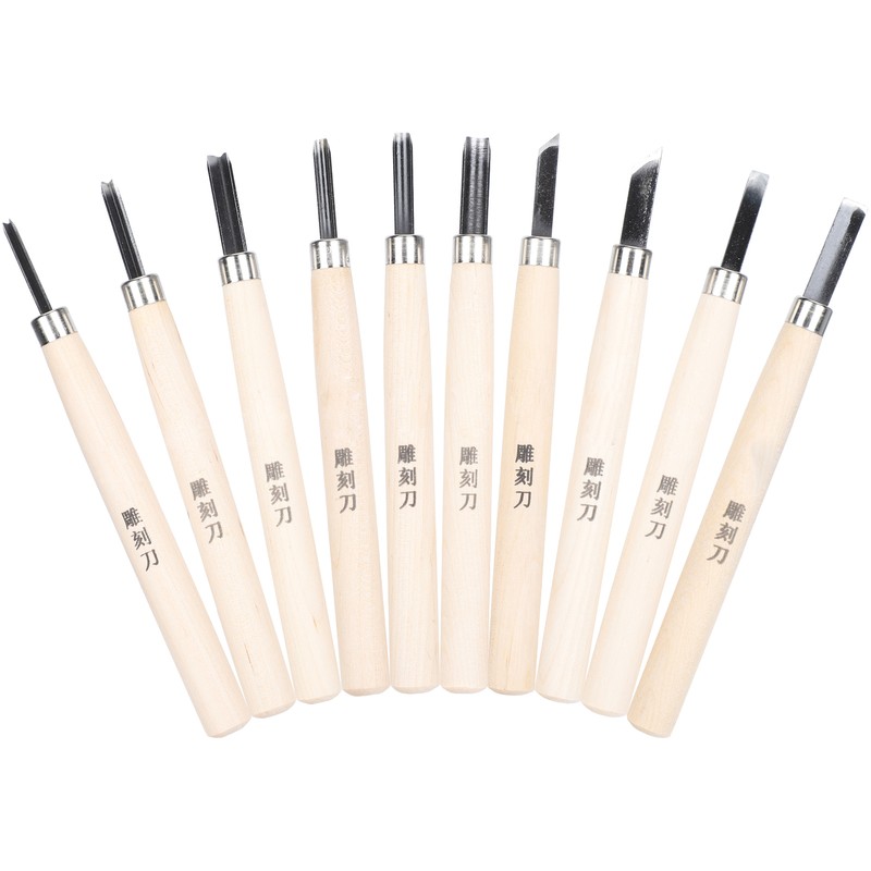 10Pcs Carving Knife Rubber Stamp DIY Stickers Engraving Pen Art
