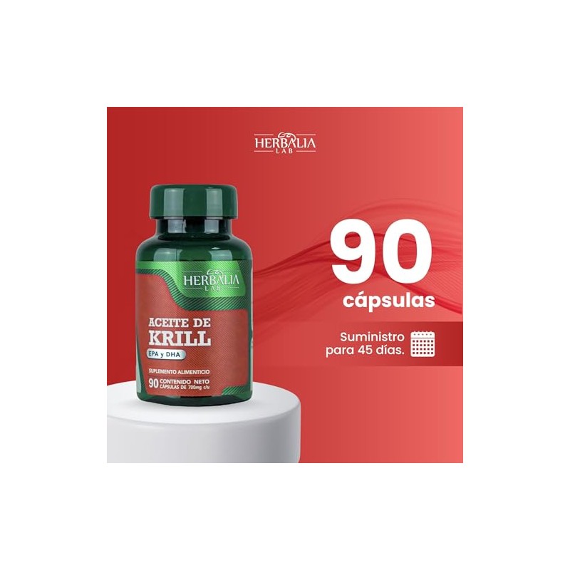 Aceite de Krill Puro Herbalia Lab - Rico EPA y