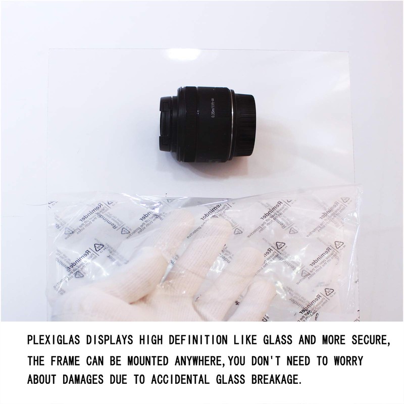 VITOIVE 18x18 Frame Black With Mat 14x14 Solid Wood Picture