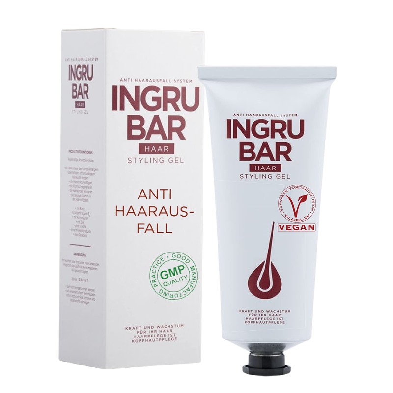 INGRUBAR Hair Styling Gel with Anti-Hair Loss Effect, Leave-On Treatment