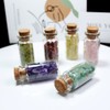 15Pcs Mini Wishing Bottles Chip Stone Set Crystal Tumbled Reiki