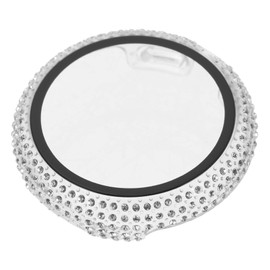 OHPHCALL Delicate Rhinestone Watch Case Compatible Pixel Watch Transparent Pc Protective Cover Skin-Friendly Design Easy Installation Full Access to Buttons and Ports