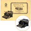 ROYAL No.10 TYPEWRITER INSTRUCTION MANUAL Antique Vtg Single Panel Glass