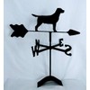 Labrador Retriever Roof Mounted Weathervane Black Wrought Iron