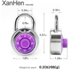 XanHen Combination Padlocks with Metal Body, Indoor Use for Gym