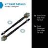 TRQ Front Inner Tie Rod Set Compatible with 2007-2012 Nissan