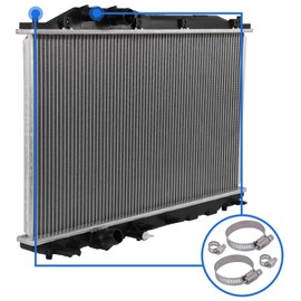 Aintier 2922 Radiator MT Radiator with universal Oil Radiator Hose Clamps Kit 8-10mm 27-51mm 4pcs fitment for 2006-2011 for Acura for CSX 2006-2011 for Honda for Civic