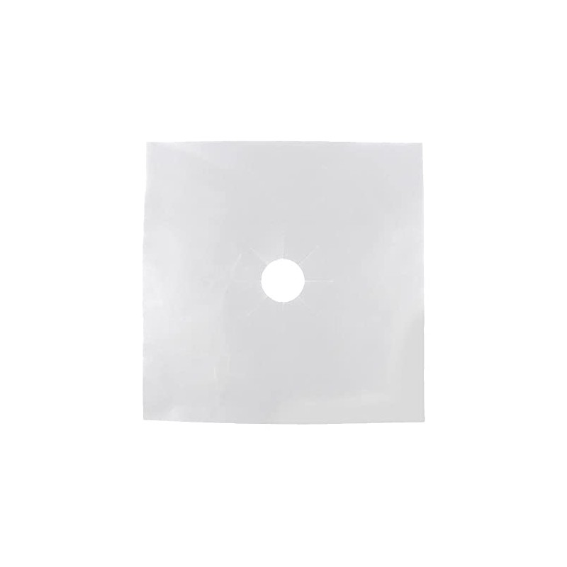 Gas Stove Liners, 6 pcs/Set Reusable Fiberglass Gas Stove Protector