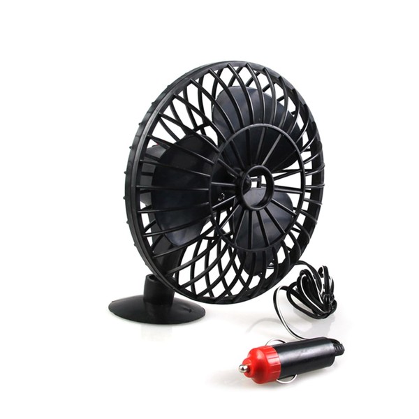 BUGUUYO 13.5cm Portable Handheld Fan Silent Car Fan Dual Head