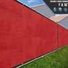 TANG Sunshades Depot Fence Privacy Screen 1'X15' Red 180GSM Heavy