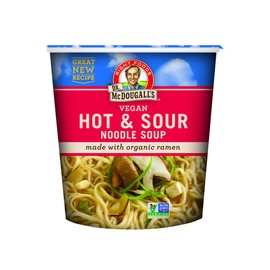 Dr. McDougall's Right Foods Vegan Hot and Sour Ramen, 1.9 Ounce Cups (Pack of 6)