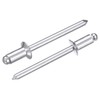 sourcing map 100Pcs 3/16"x3/8" Aluminum Countersunk Blind Rivet, Open-End Type