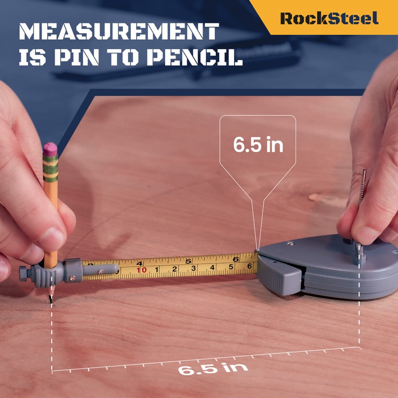 Roto Tape Compass | Rotating Tape Measure Beam Compass Alternative