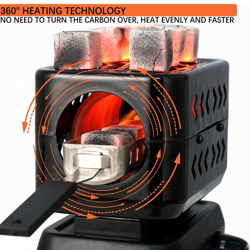 minkah 3D Coal Burner Charcoal Starter Hot Plate Electric Stove