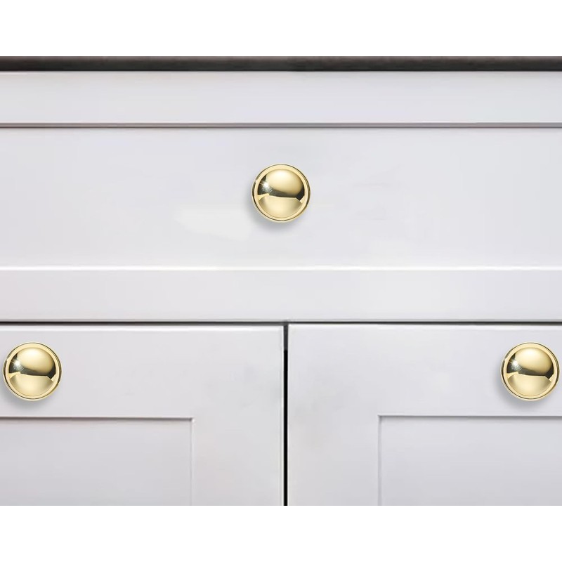 khtumeware 10 Pack Drawer Pulls 1-1/4 Inch Cabinet Knobs Solid