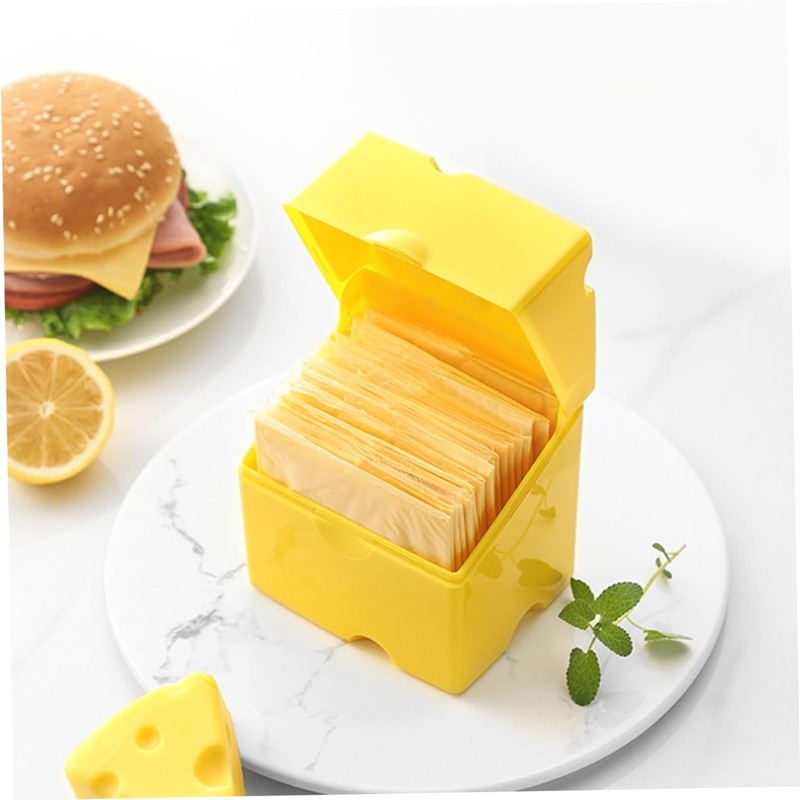ABOOFAN Sliced Cheese Storage Container Airtight Cheese Slice Holders for