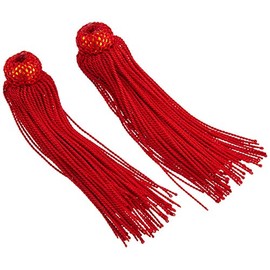 NBK TU90-R Tassel Red Approx. 3.5 inches (9 cm), 2 Pairs