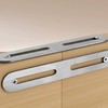 2Pcs Sliver Slotted Brace,Flat Straight Brace Brackets,Adjustable Corner Code,Stainless Steel