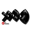 4-ply Silicone 90 Degree Elbow Radiator Hose Joiner Pipe Black
