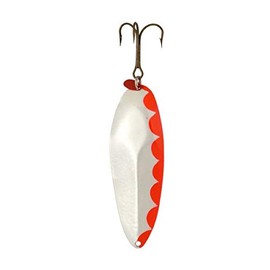Lucky Strike Bait Works Lizard Lure Spoon Fishing Lure for Pike and Lake Trout, Designed in Canada (Size 3.0, Pearl)