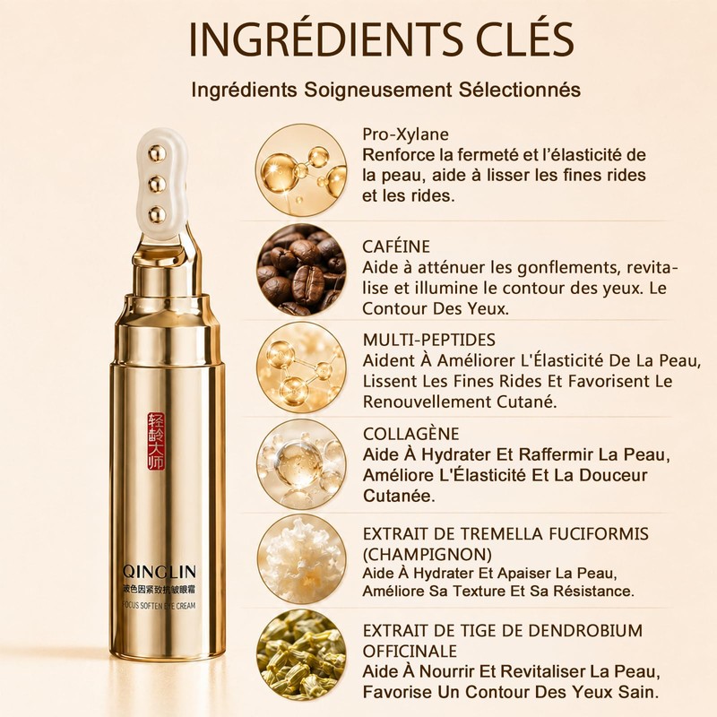 QINGLIN Anti-Wrinkle Caffeine Under Eye Creams for Puffiness and Bags