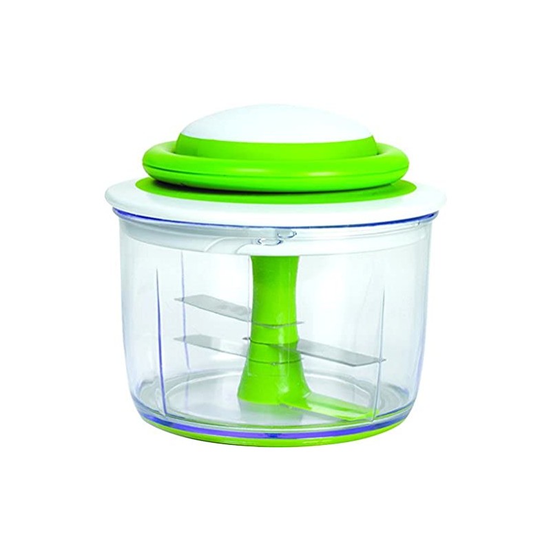 Chef'n Vegetable Chopper VeggiChop in Green/White, Stainless Steel 11.5 x
