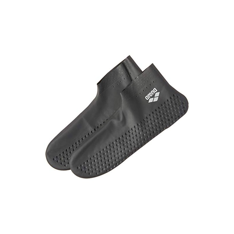 Arena Latex Pool Socks - Black and Silver Size 37/39