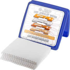 32 Dry Jewelry Wipes for Cleaning and Protecting Gold, Silver, Copper, and Brass