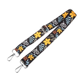 SUPVOX Adjustable Banjo Strap with Flower Print Durable Replacement Shoulder Belt for Banjos Lightweight Practical Instrument Sling for Enhanced Comfort