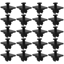 Micro Traders 20PCS Car Rear Bumper & Trim Fastener Clips Compatible with Golf Compatible with Passat WHT005263 Automotive Plastic Retainer Black