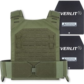 EVERLIT Adjustable Weighted Vest 14 Lbs/ 20 Lbs, Weight Included, for Body Weight Training Fitness Workout Running for Men Women (OD Green, 18 Lbs)
