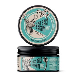 Dark Stag Sea Salt Cream, Light Hold Professional Hair Styling Cream, Water Based Easy to Wash, Natural Look, Sandalwood and Vanilla Fragrance, 100ml/3.5oz