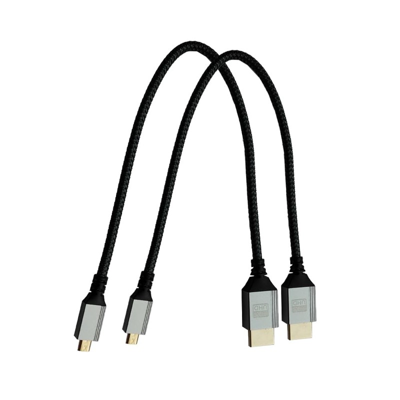 Seadream 4K Micro HDMI to HDMI Cable 1FT 2Pack High-Speed