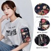 SLAXJNE 1PC Women Phone Bag Floral Pattern Multi-Function Shoulder Bag
