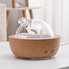 200ml Glass Essential Oil Diffusers for Home, Wood Grain Base