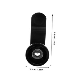 TEHAUX 1 Set Phone Camera Lens Kit Clip Type Wide Angle Macro Fisheye Lens for Smartphones Lightweight for Creative Photography
