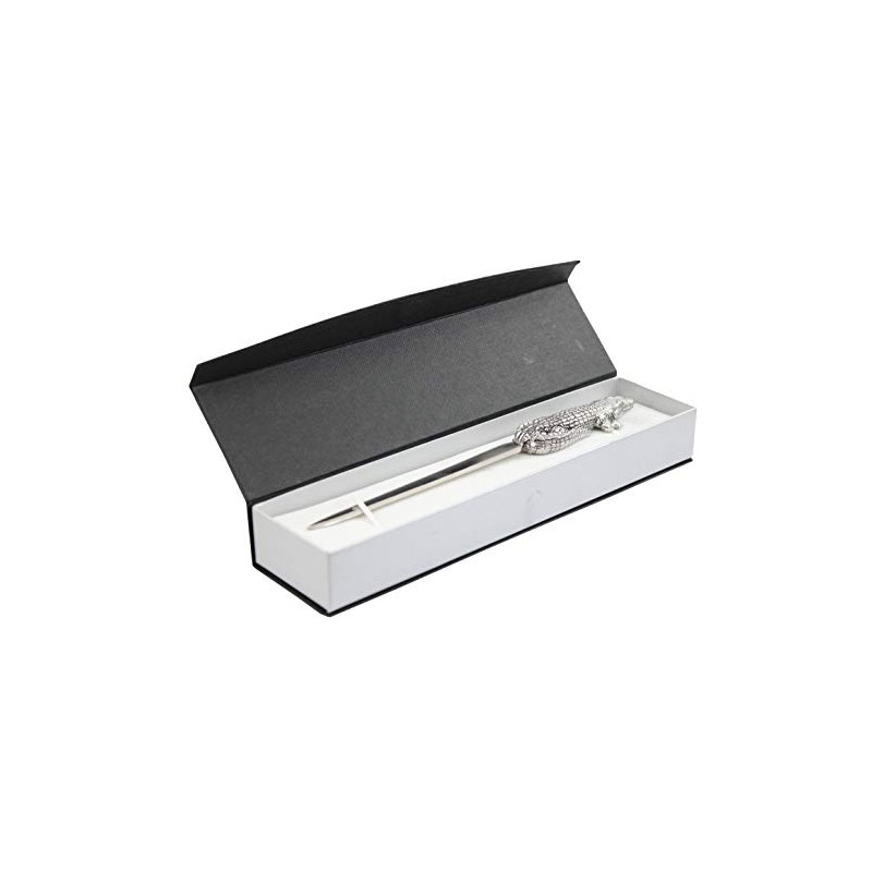 Cavagnini, Elegant steel and pewter letter opener with gift box