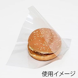 HEIKO OPP Burger Bags, 13.5-13.5, Plain, 100 Count