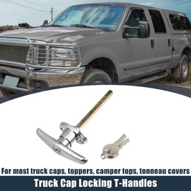 X AUTOHAUX 1 Set Garage Door T-Handle Lock Kit Shed Door Lock T Handle w/2 Keys