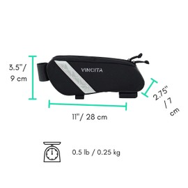 Vincita Voyage Frame Bag for Brompton Bike (Grey, Small)