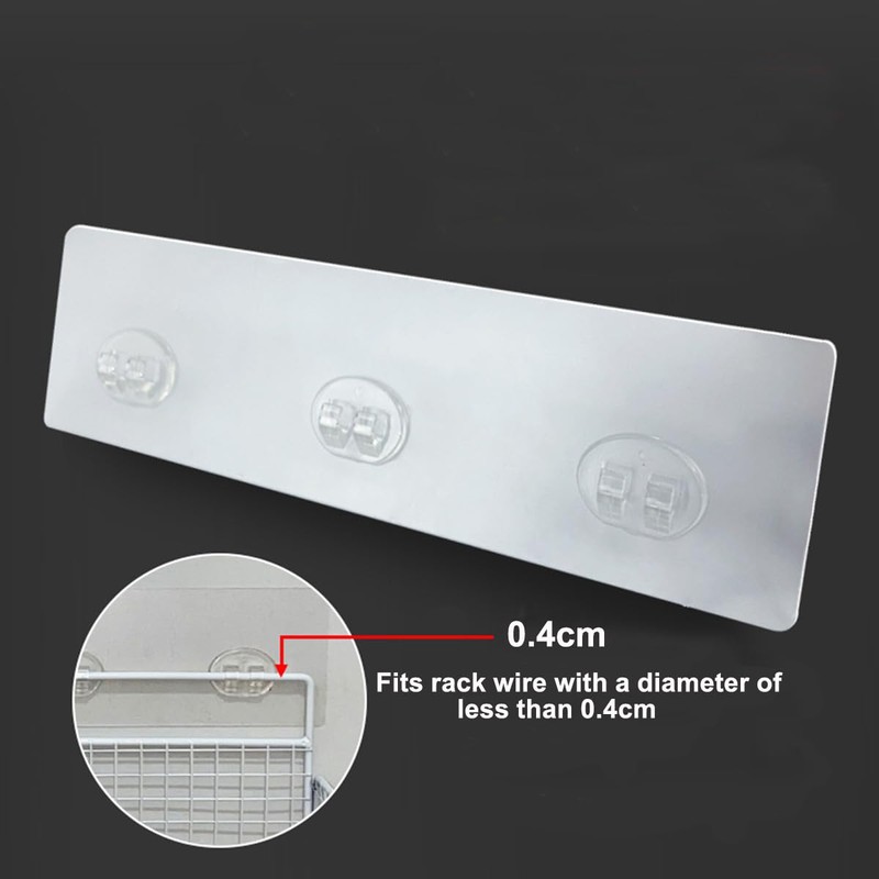 ZAAWUUT Shower Caddy Adhesive Replacement Hooks,Strong Adhesive Sticker Hook,No Drilling