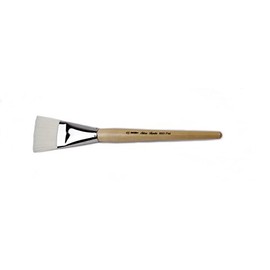 Silver Brush Limited 850140 Silver Jumbo White Synthetic Flat Brush, Large Murals, Easel Painters and Furniture, Size 40, Mid Length Handle