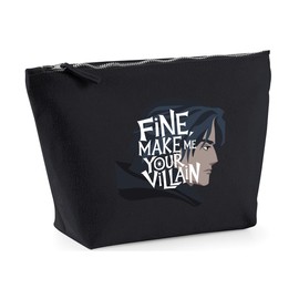 Hippowarehouse Fine Make me Your Villain Printed Make up Cosmetic wash Bag 18x19x9cm