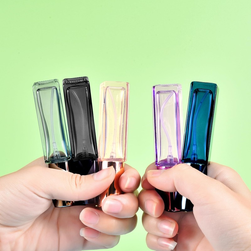 Yikimyfo Glass Refillable Perfume Bottle, 3 Pcs 9ML/0.3oz Travel Perfume
