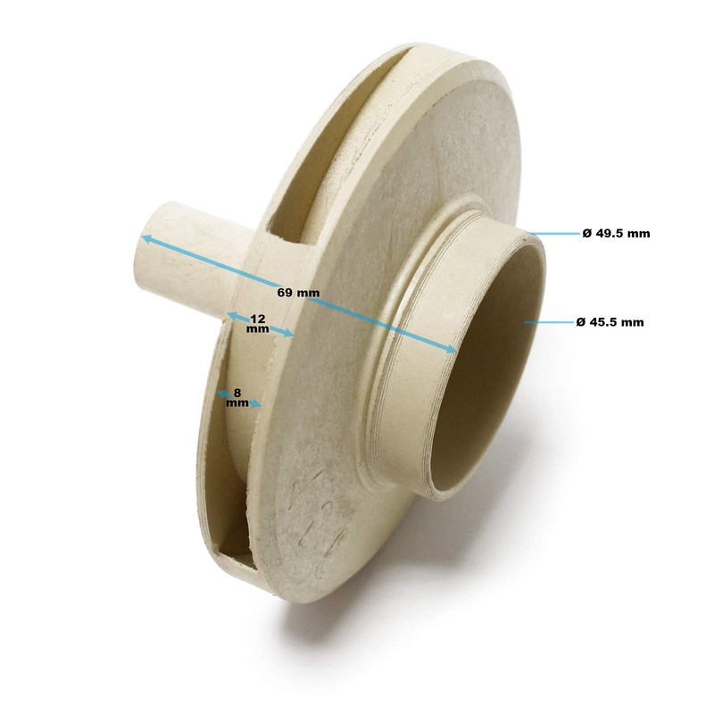 SunSun Impeller Replacement Part for Swimming Pool Pump Impeller for
