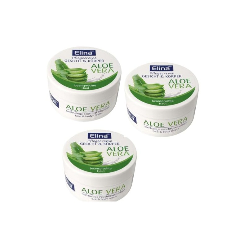 ELINAmed Aloe Vera Gesichts- und Körpercreme 3x150 ml